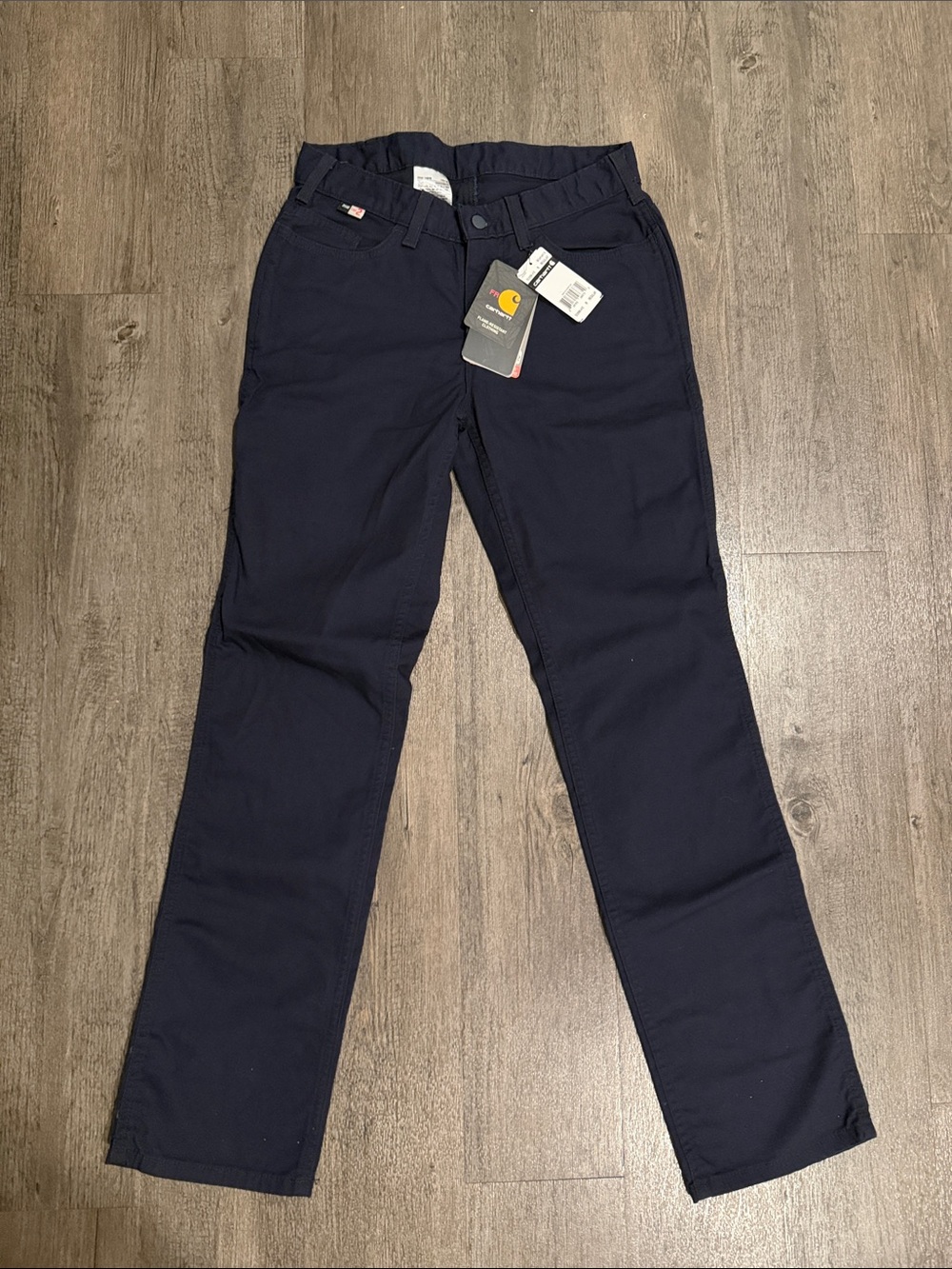 Carhartt Women’s Navy Straight-Leg Work Jeans